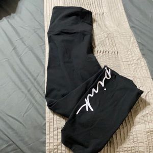 Pink high waist leggings